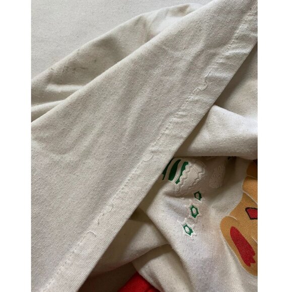 Ladies Christmas Sleep Shirt Gown Puffy Xmas Holiday Cozy Size Large Bears 1990s - Picture 10 of 10